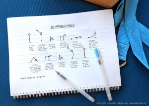 Yoganotes : sketching postures & taking notes with Eva Lotta